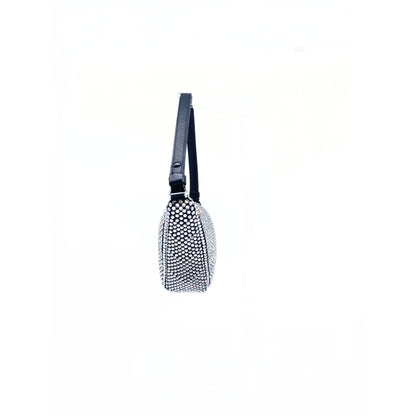 Prada Black Crystal Satin Triangle