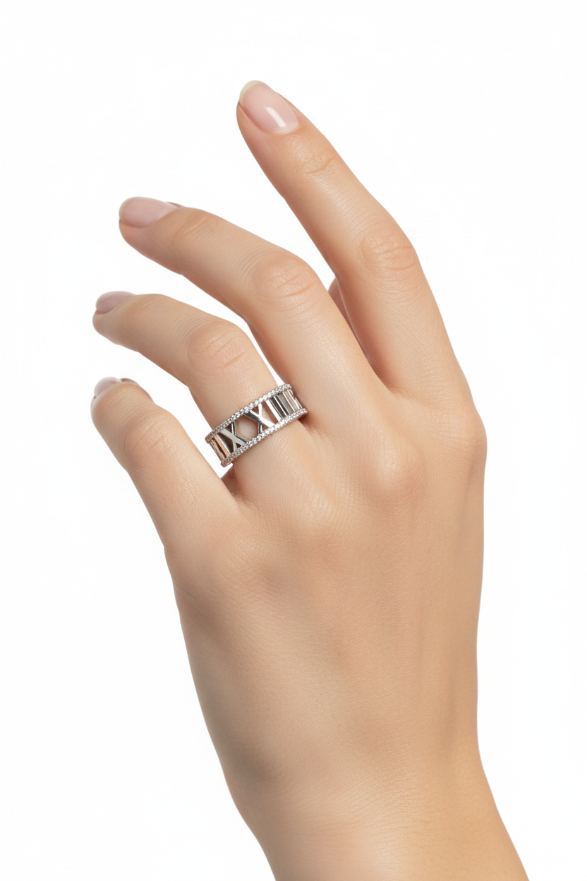 Ring on woman's hand