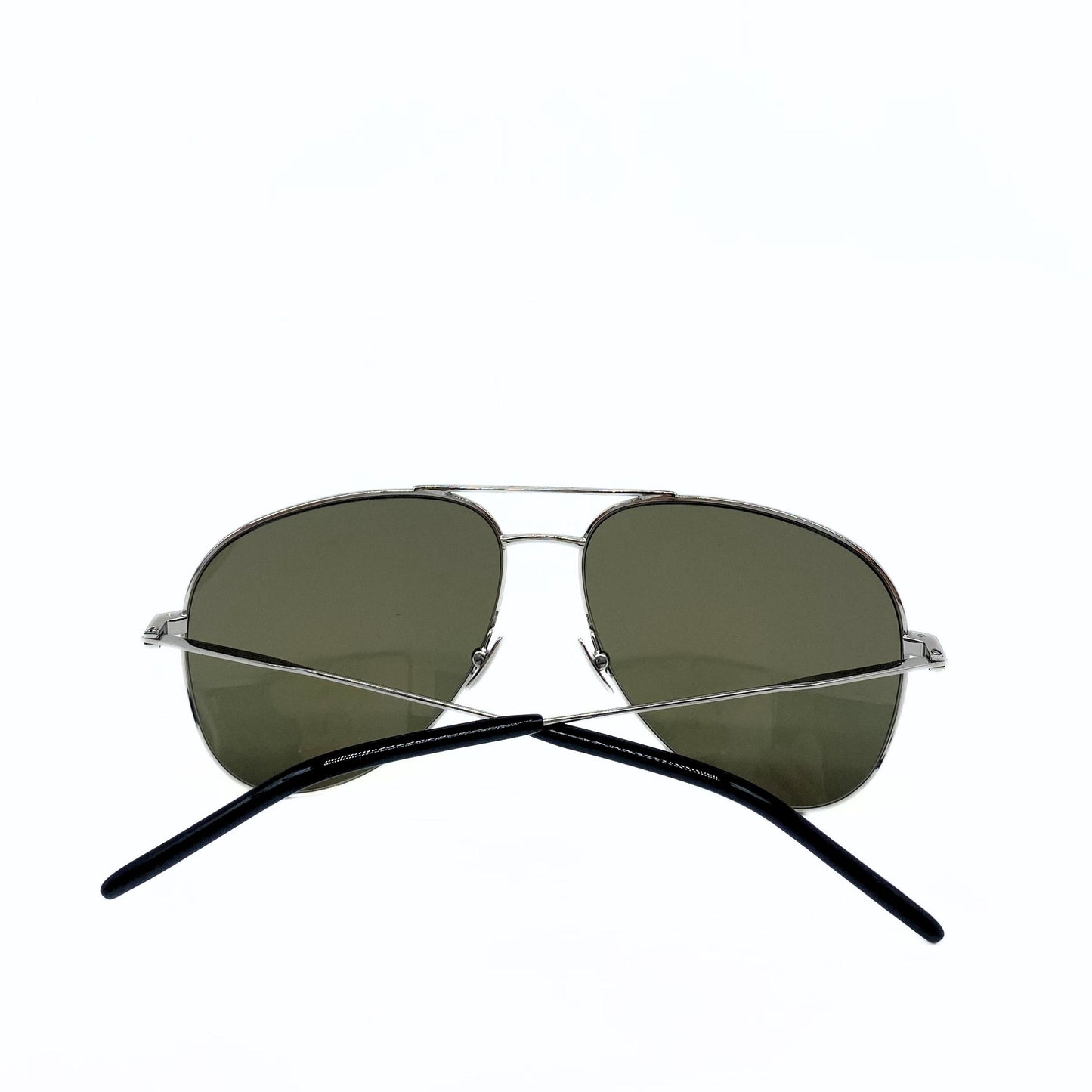 Yves Saint Laurent Silver Aviator Yellow