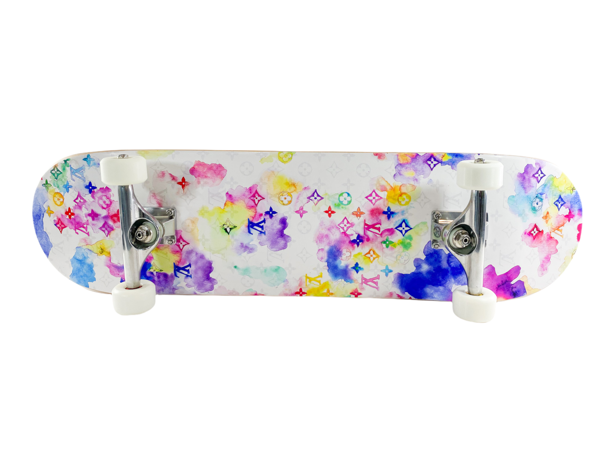 Louis Vuitton Watercolor Pattern Skateboard Release