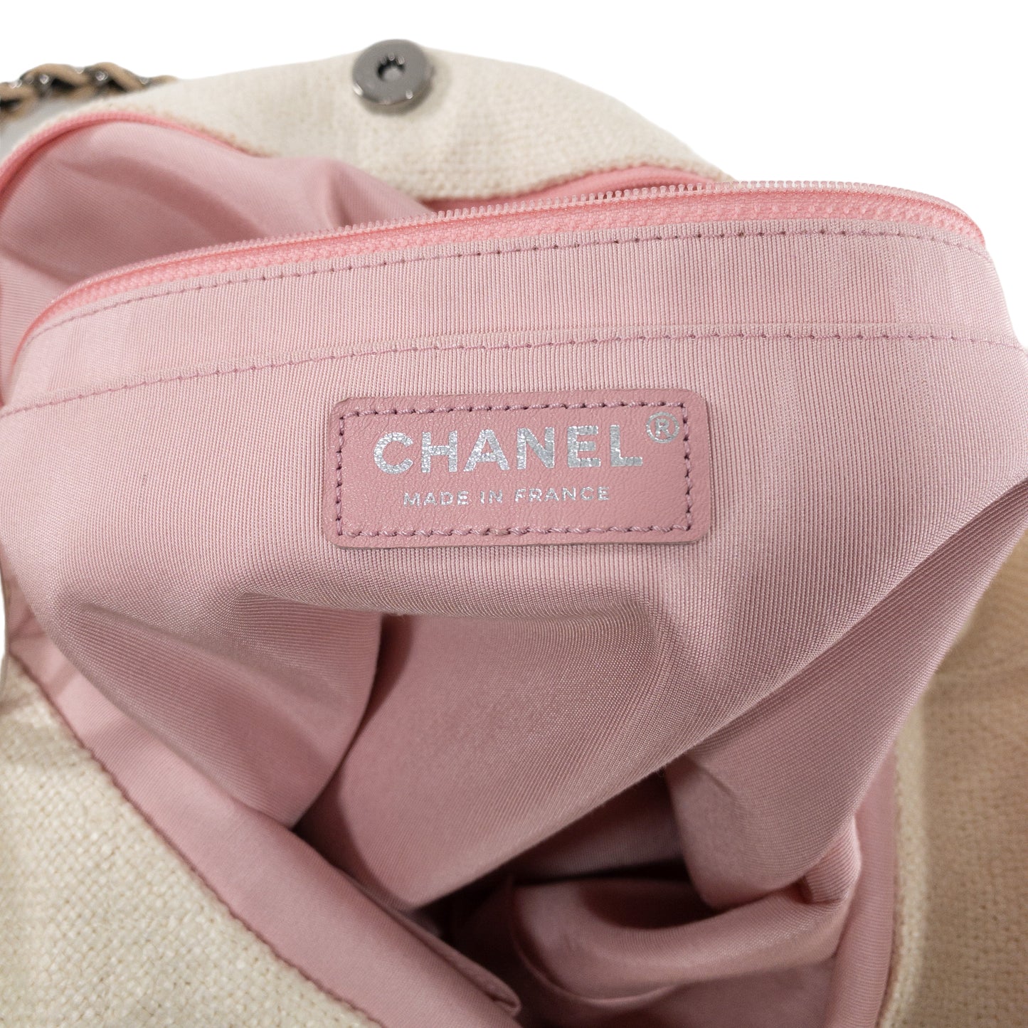 Chanel Beige Coco Cuba Record Embroidered Tote