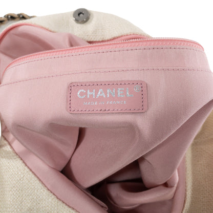 Chanel Beige Coco Cuba Record Embroidered Tote