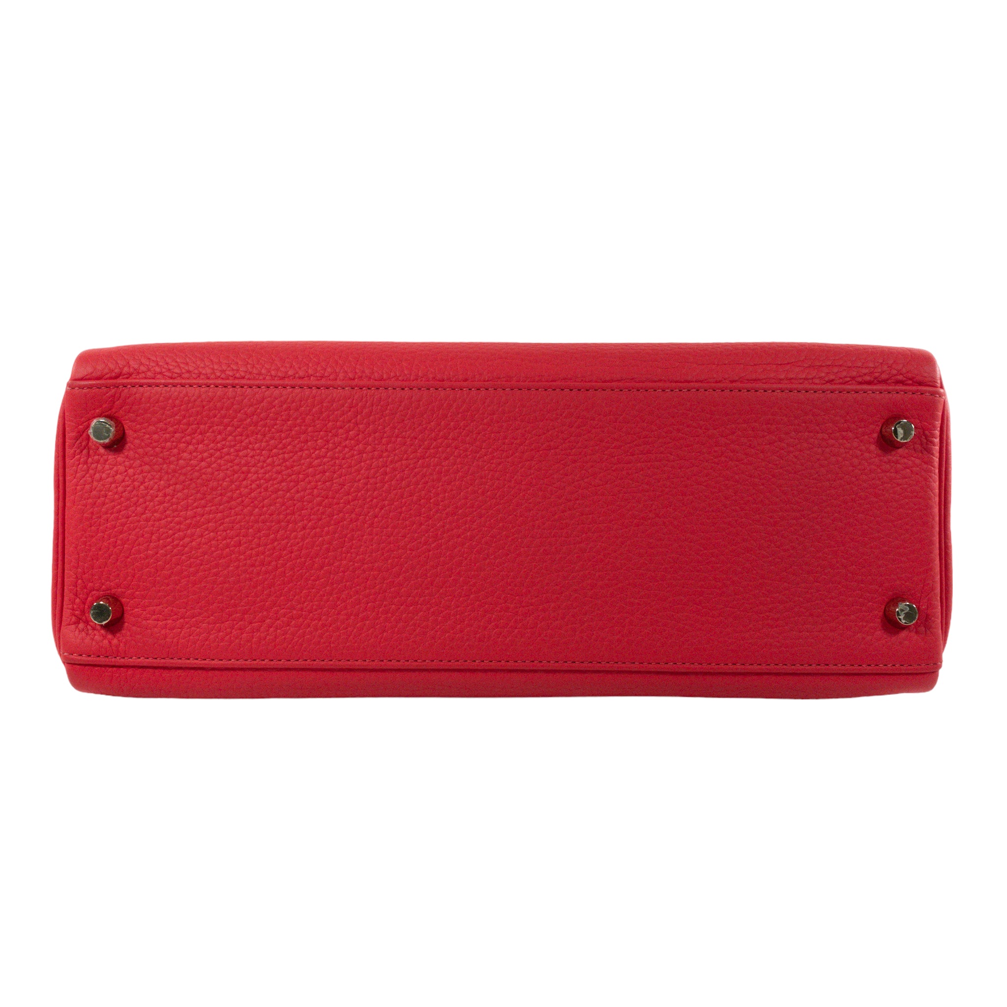 Hermes Kelly 32cm Rouge Pivoine Clemence GHW
