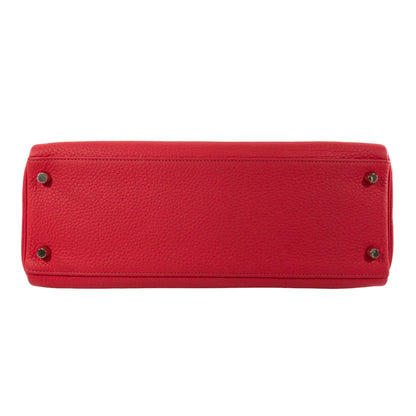 Hermes Kelly 32cm Rouge Pivoine Clemence GHW