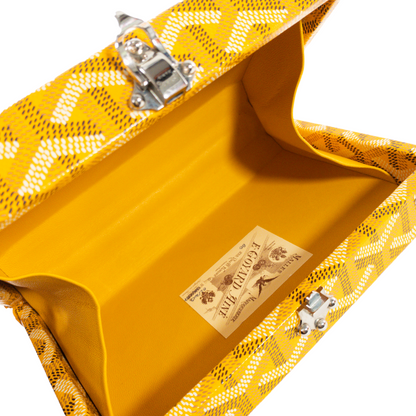 Goyard Yellow Mini Trunk Bag with Harness