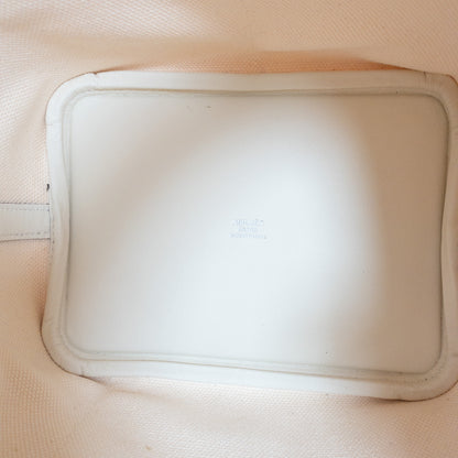 Hermes Cargo Picotin 18 Nata Toile PHW