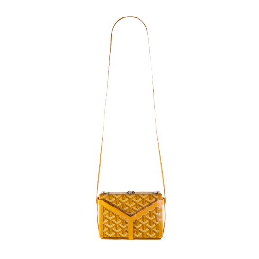 Goyard Yellow Mini Trunk Bag with Harness