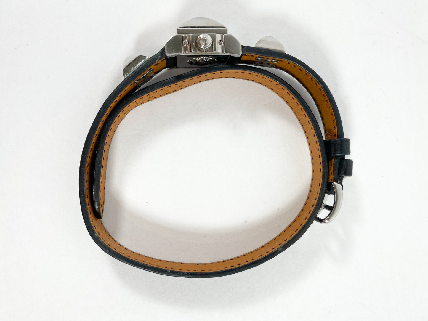 Hermès Black Medor Watch with extra Band