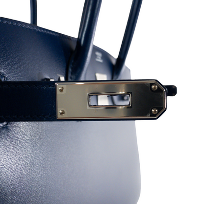 Hermes Blue Saphir Sellier Birkin 30
