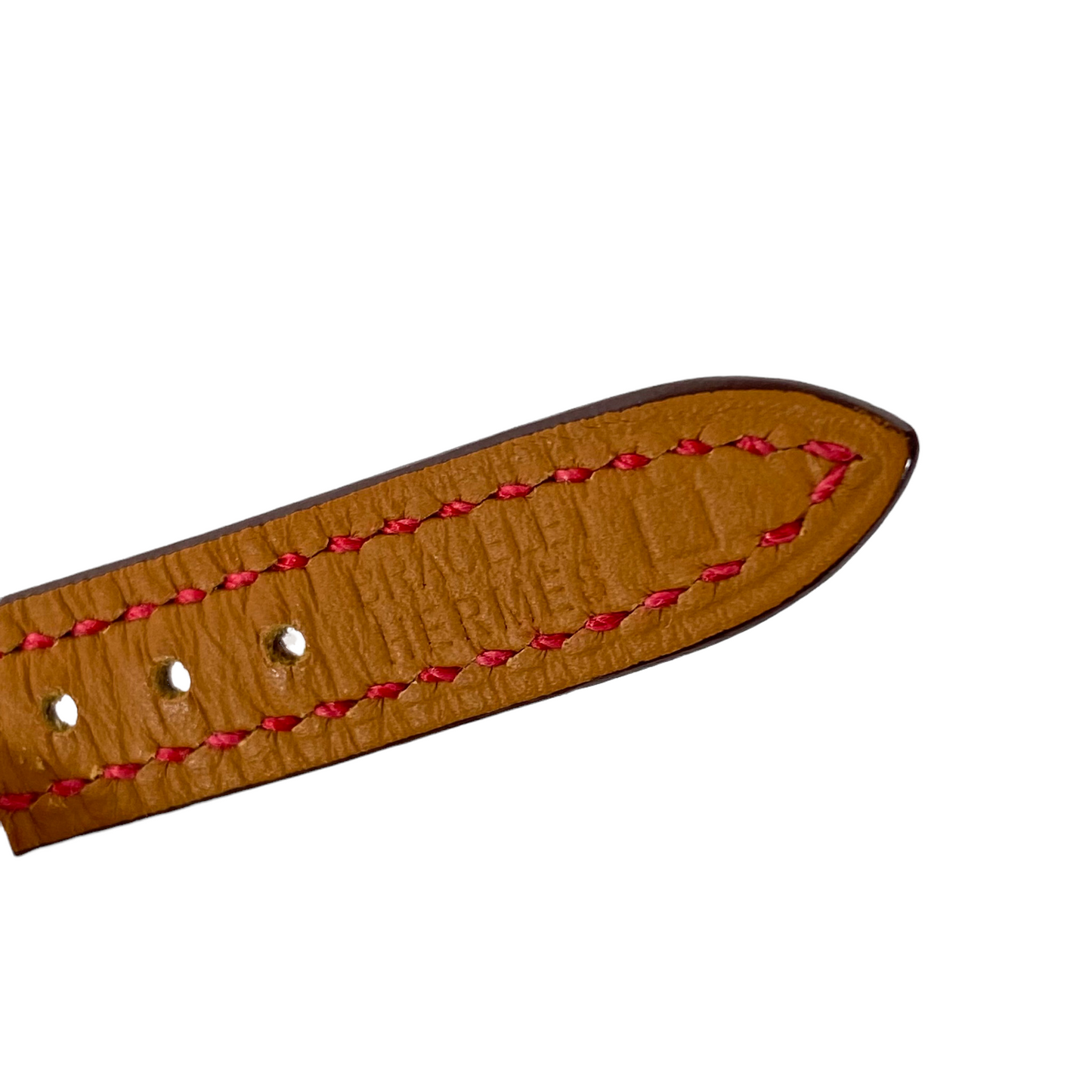 Hermes Braise Alligator Watch w DIamonds