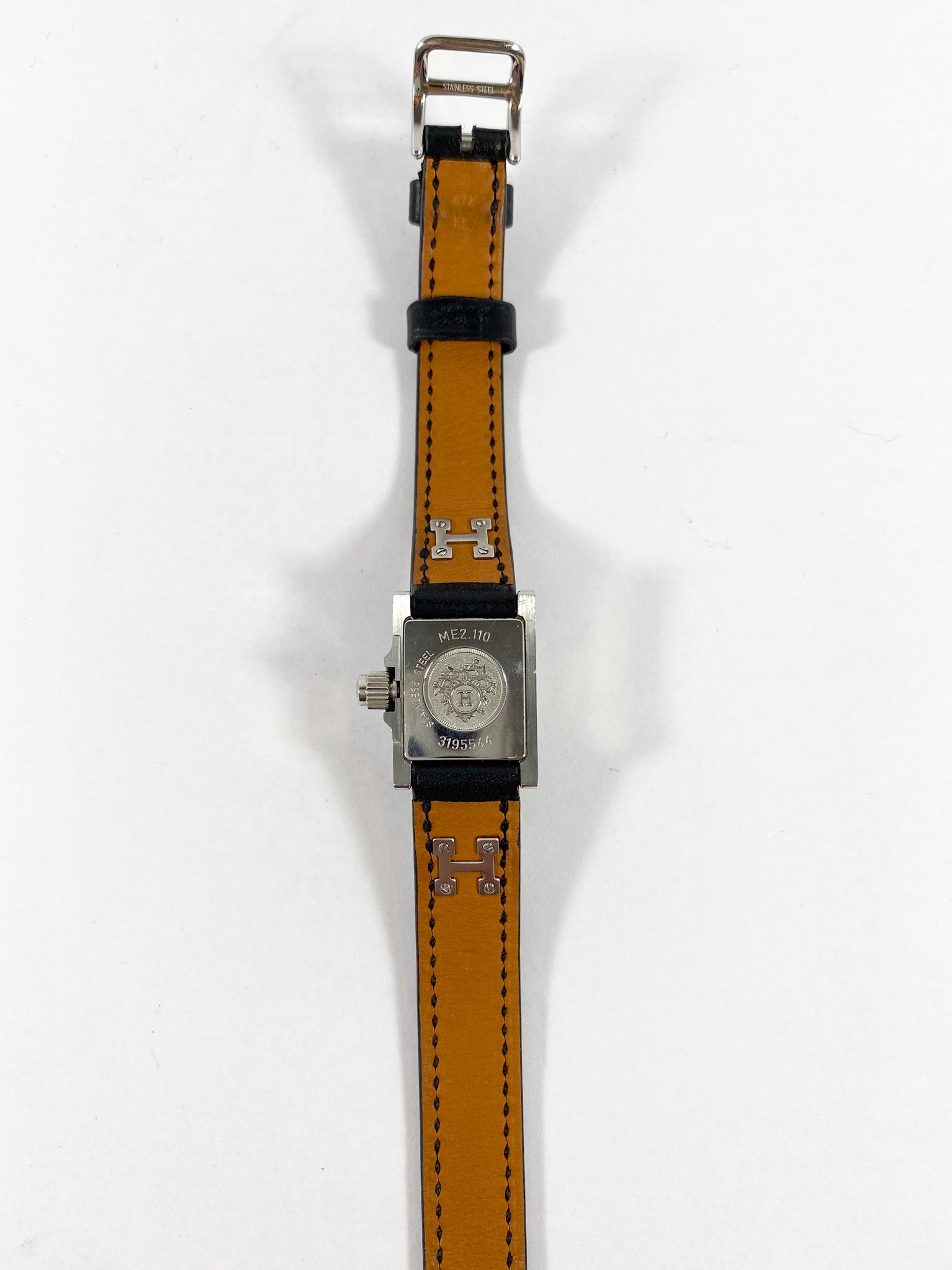 Hermès Black Medor Watch with extra Band