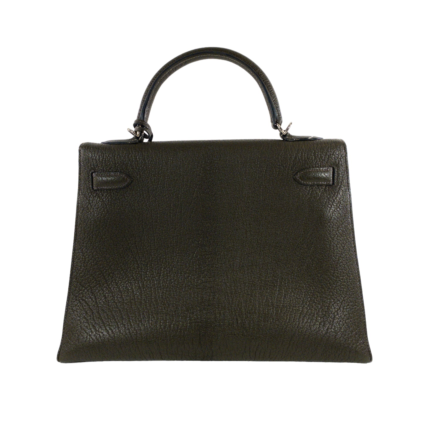 Hermes Kelly 32cm Green Chevre PHW
