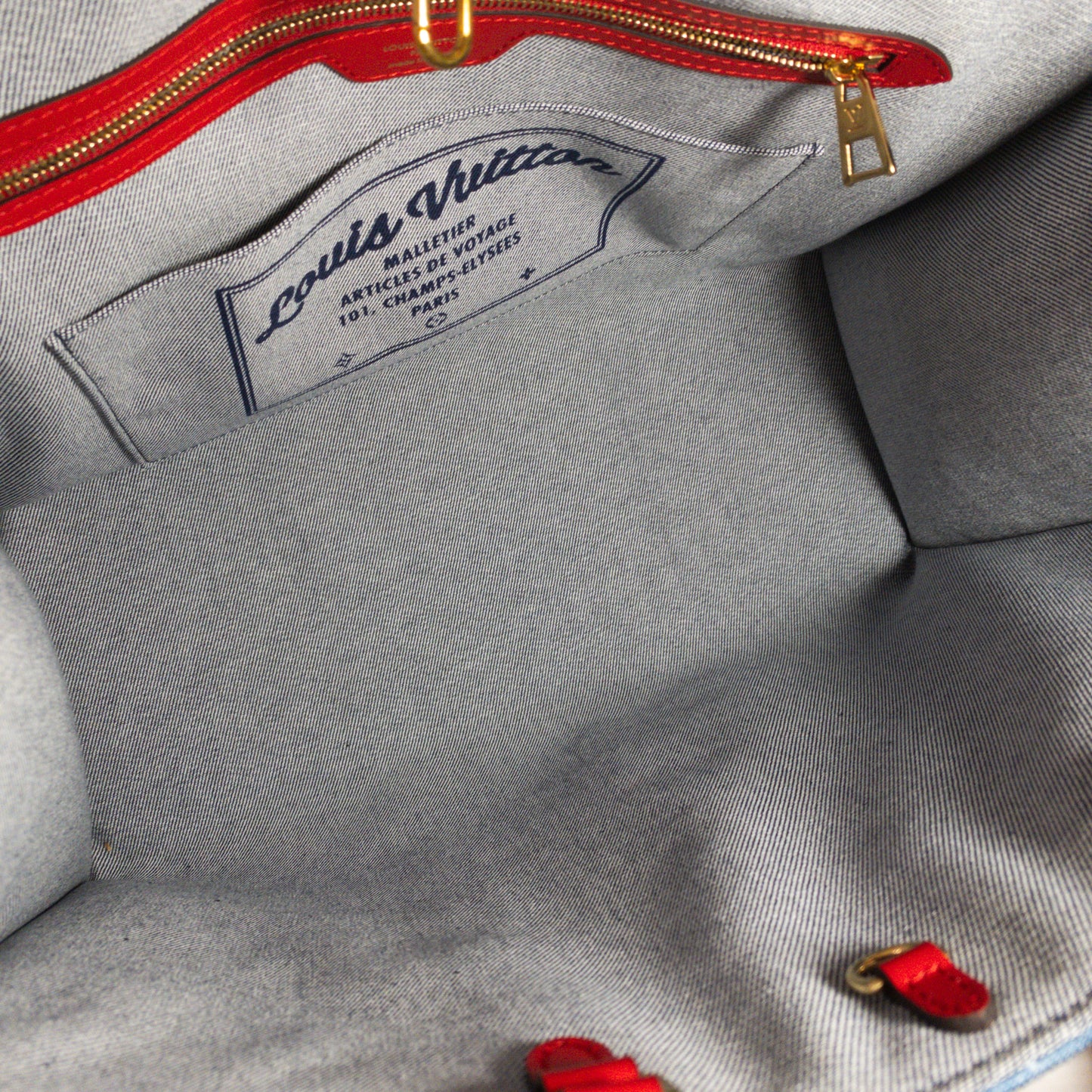 Louis Vuitton Denim Patchwork On the Go GM