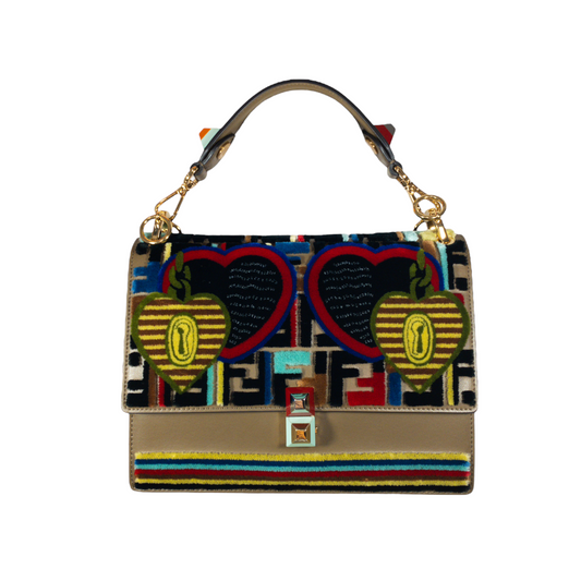 Fendi Velvet Kan I Flap Bag