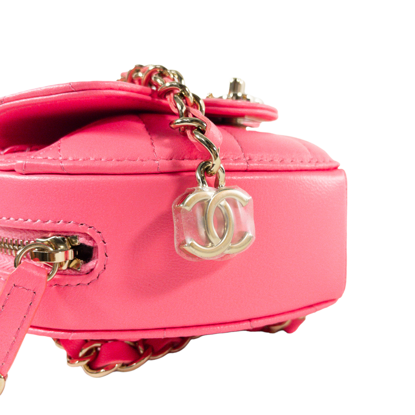 Chanel Pink Mini Heart Belt Bag