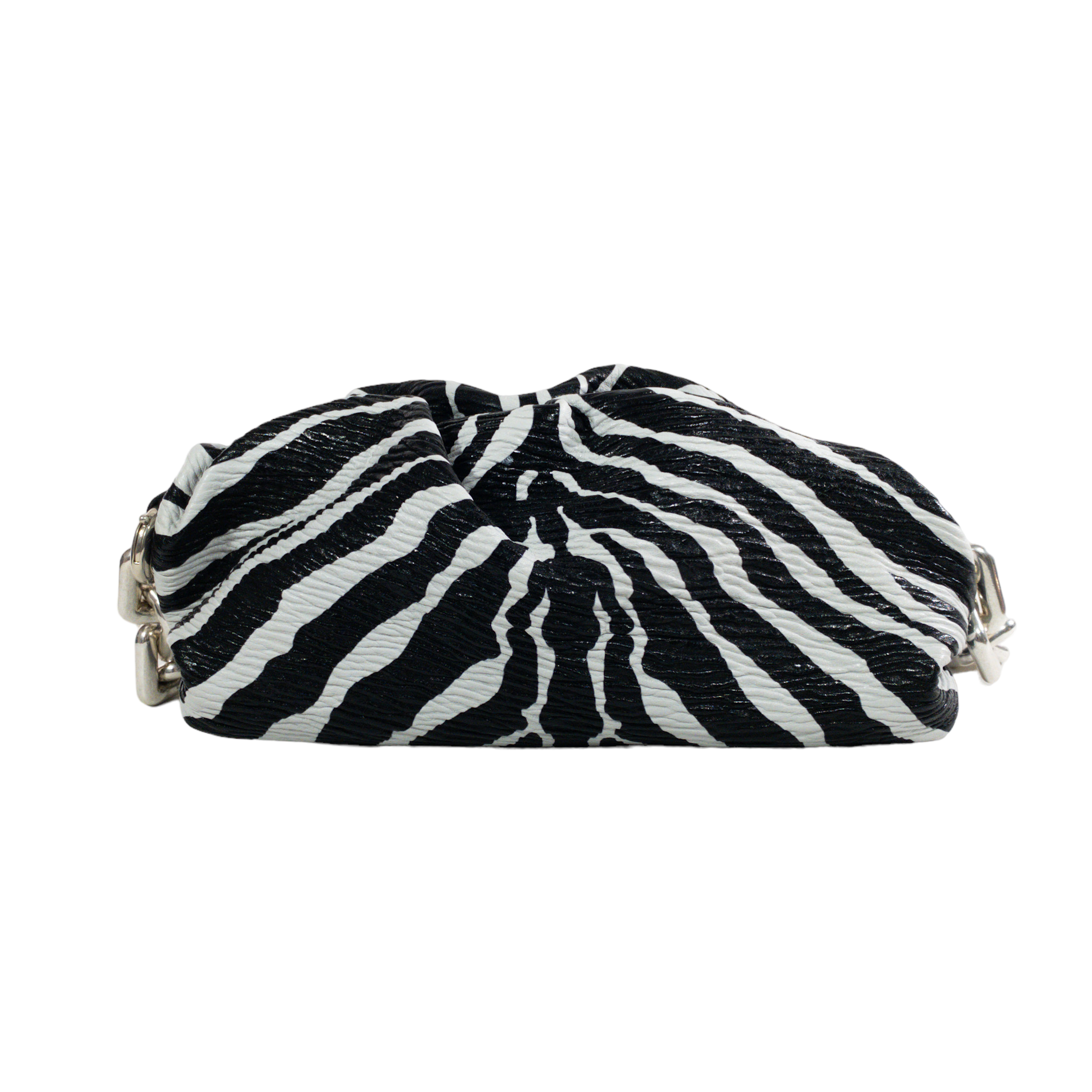 Bottega Veneta Zebra Stripe Chain Pouch