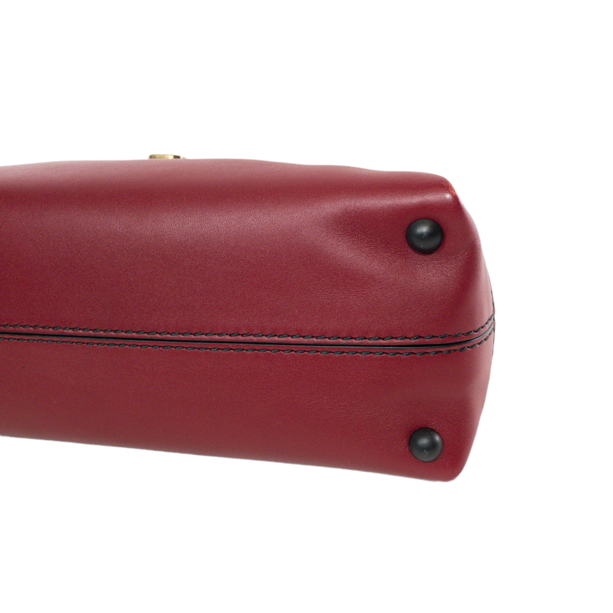 Bottega Veneta Red Intrecciato Top Handle