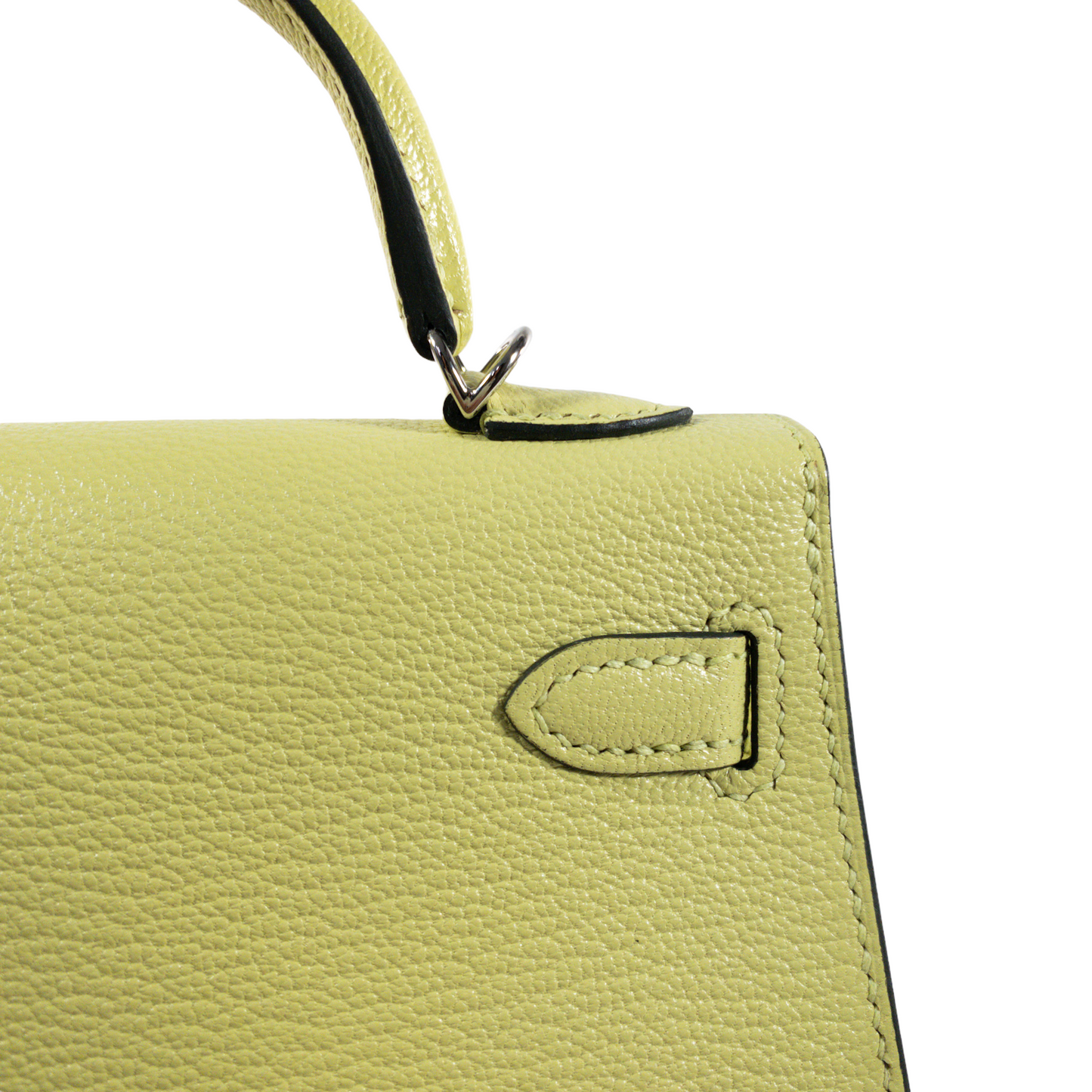 Hermes Mini Kelly Jaune Bourgeon PHW