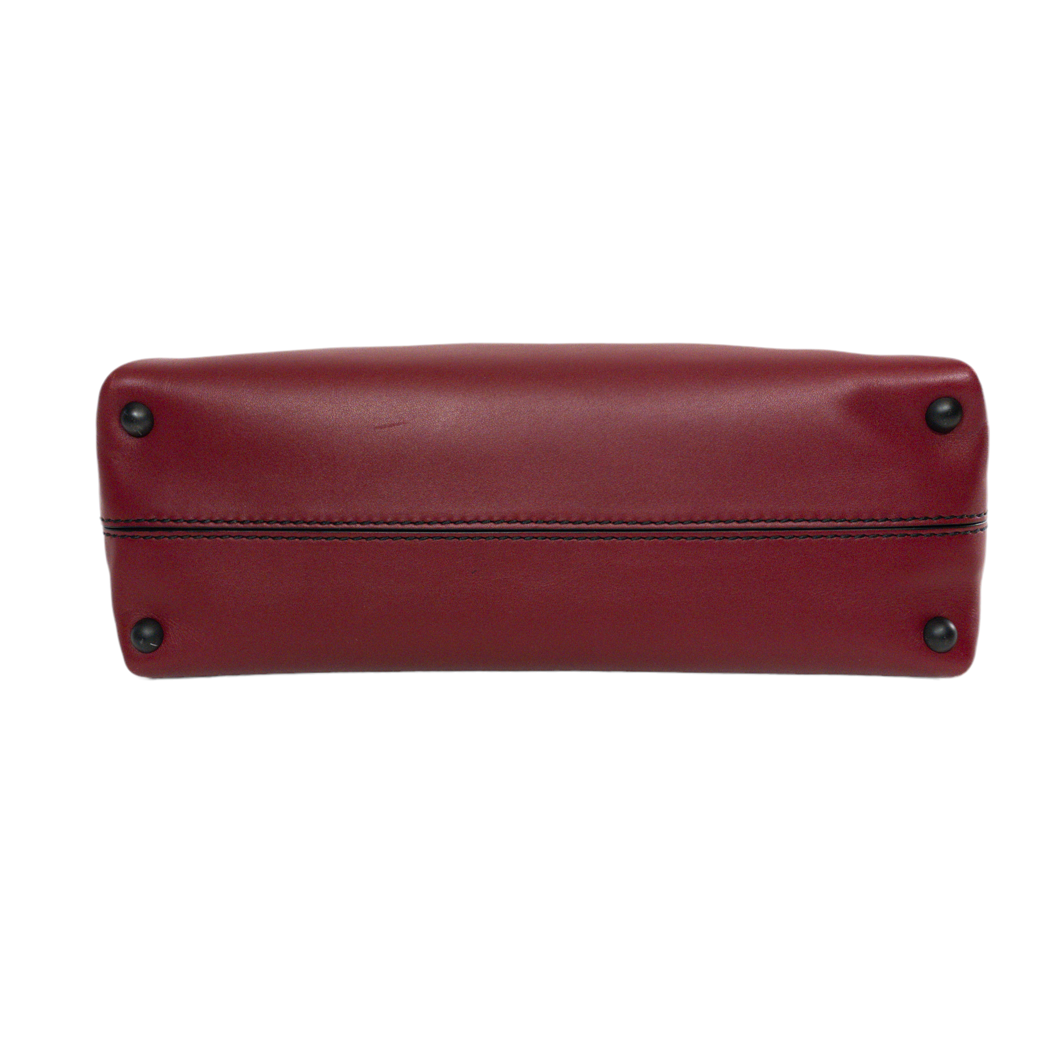 Bottega Veneta Red Intrecciato Top Handle