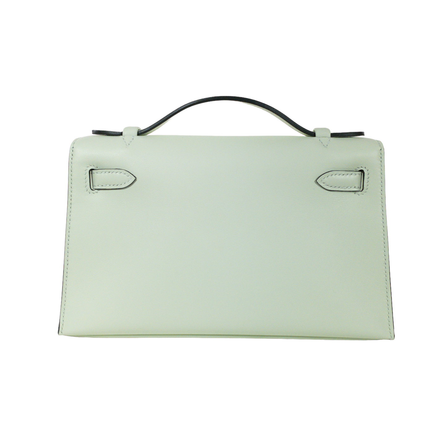 Hermes Kelly Pochette Vert Fizz PHW
