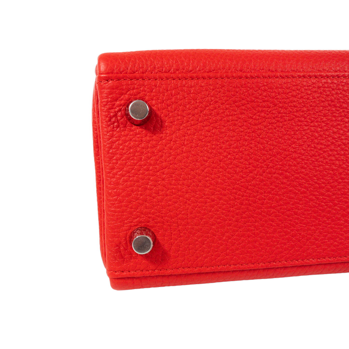 Hermes Poppy/Capucine Kelly 25 Touché PHW