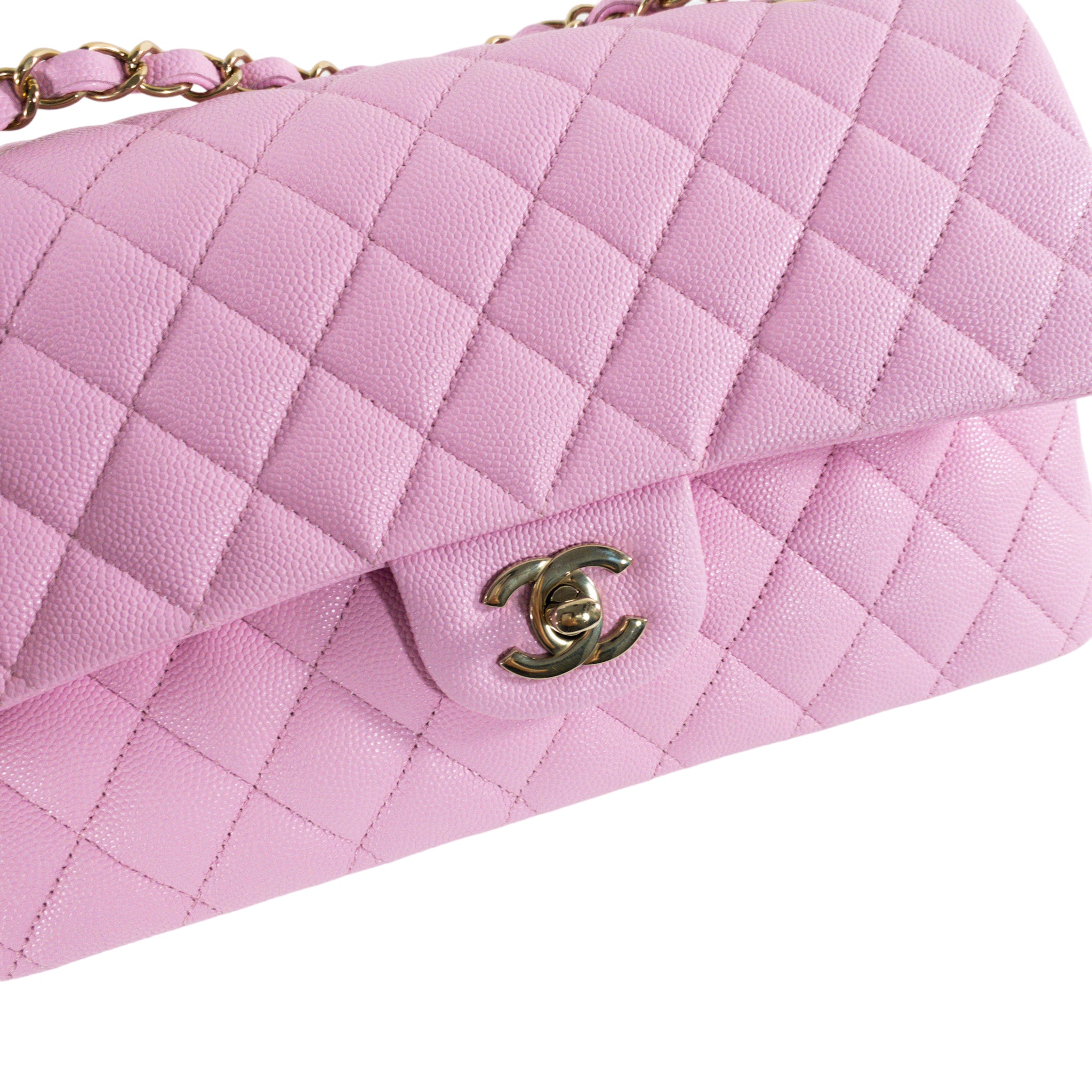 Chanel Pink Caviar Medium Flap GHW