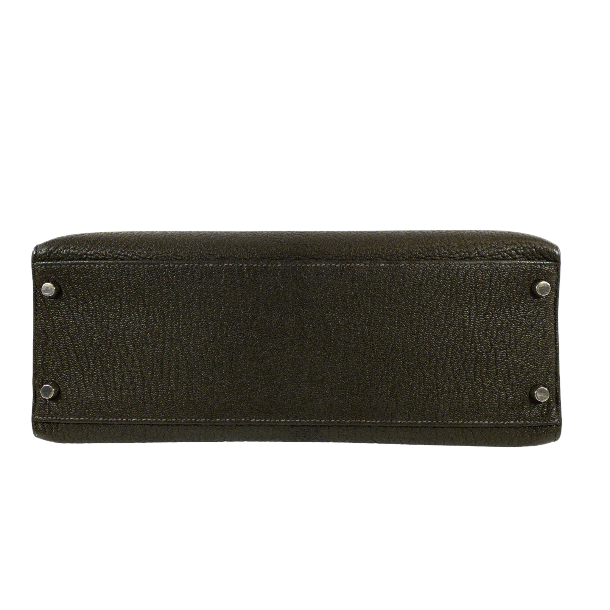 Hermes Kelly 32cm Green Chevre PHW