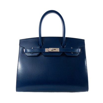 Hermes Blue Saphir Sellier Birkin 30