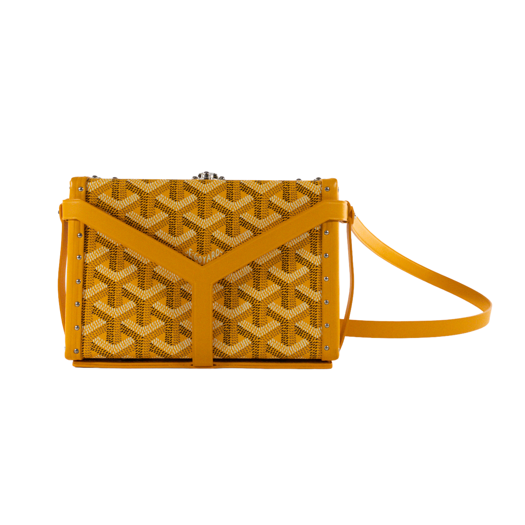 Goyard Yellow Mini Trunk Bag with Harness Consign of the Times