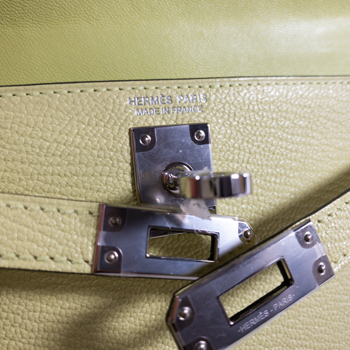 Hermes Mini Kelly Jaune Bourgeon PHW