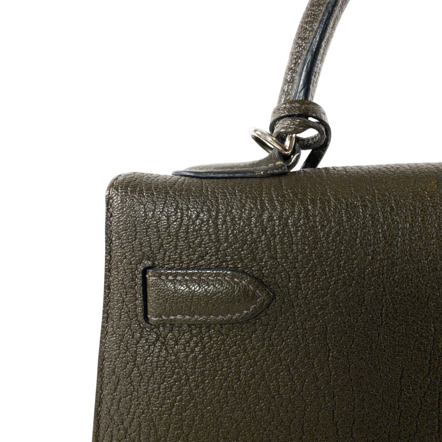 Hermes Kelly 32cm Green Chevre PHW