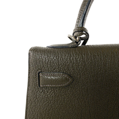 Hermes Kelly 32cm Green Chevre PHW