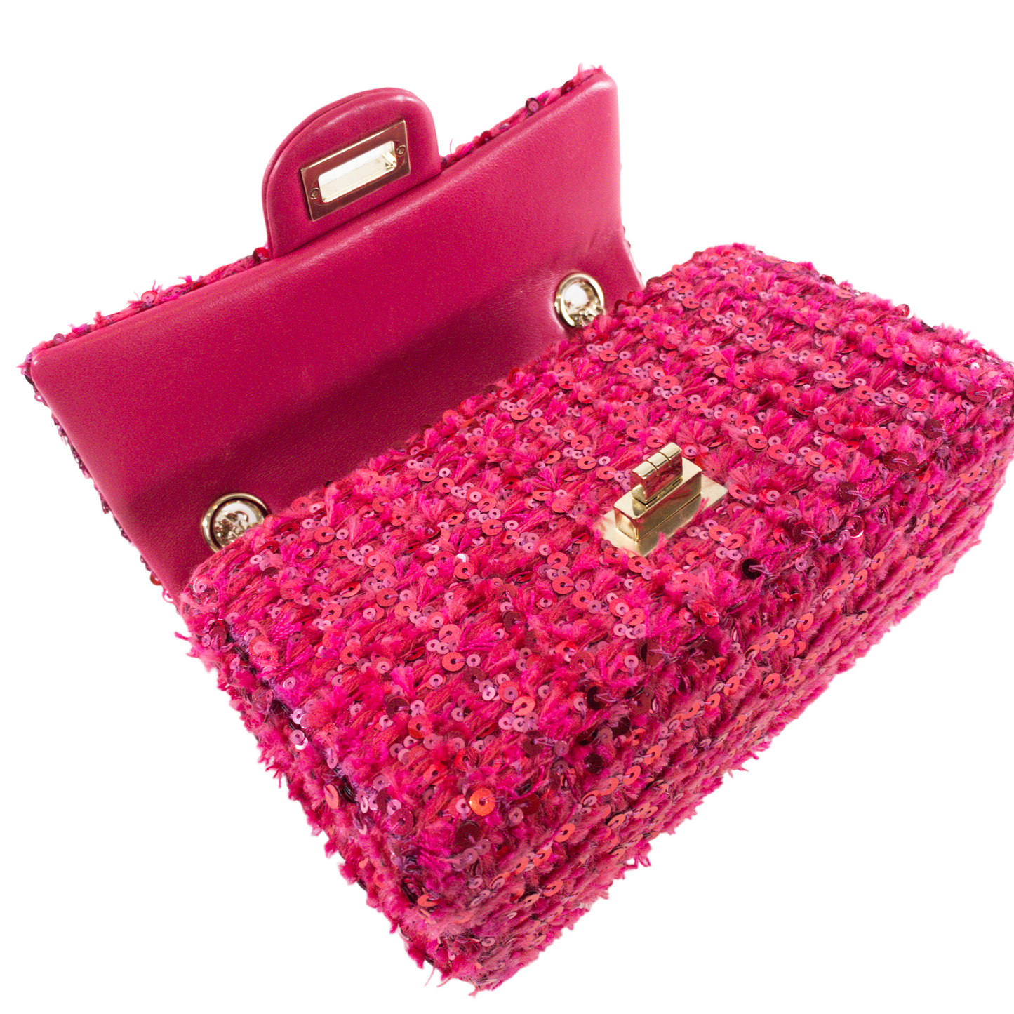 Chanel Pink Tweed Reissue 224 with Sequins