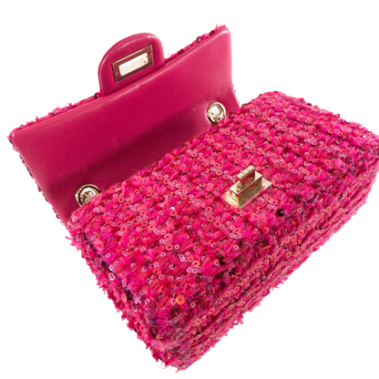 Chanel Pink Tweed Reissue 224 with Sequins