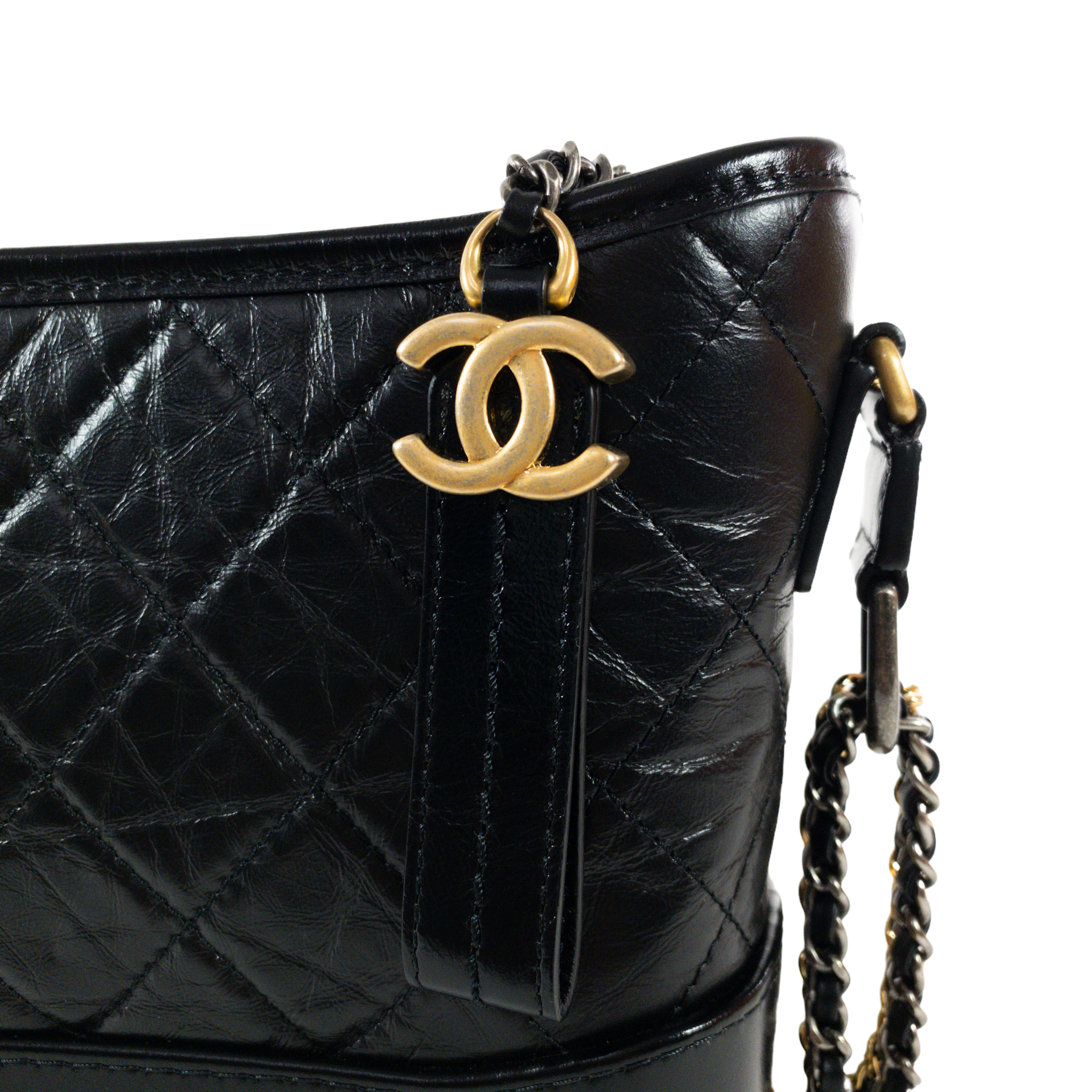 Chanel Small Black Gabrielle Mixed Hardware - Luxury Shopping