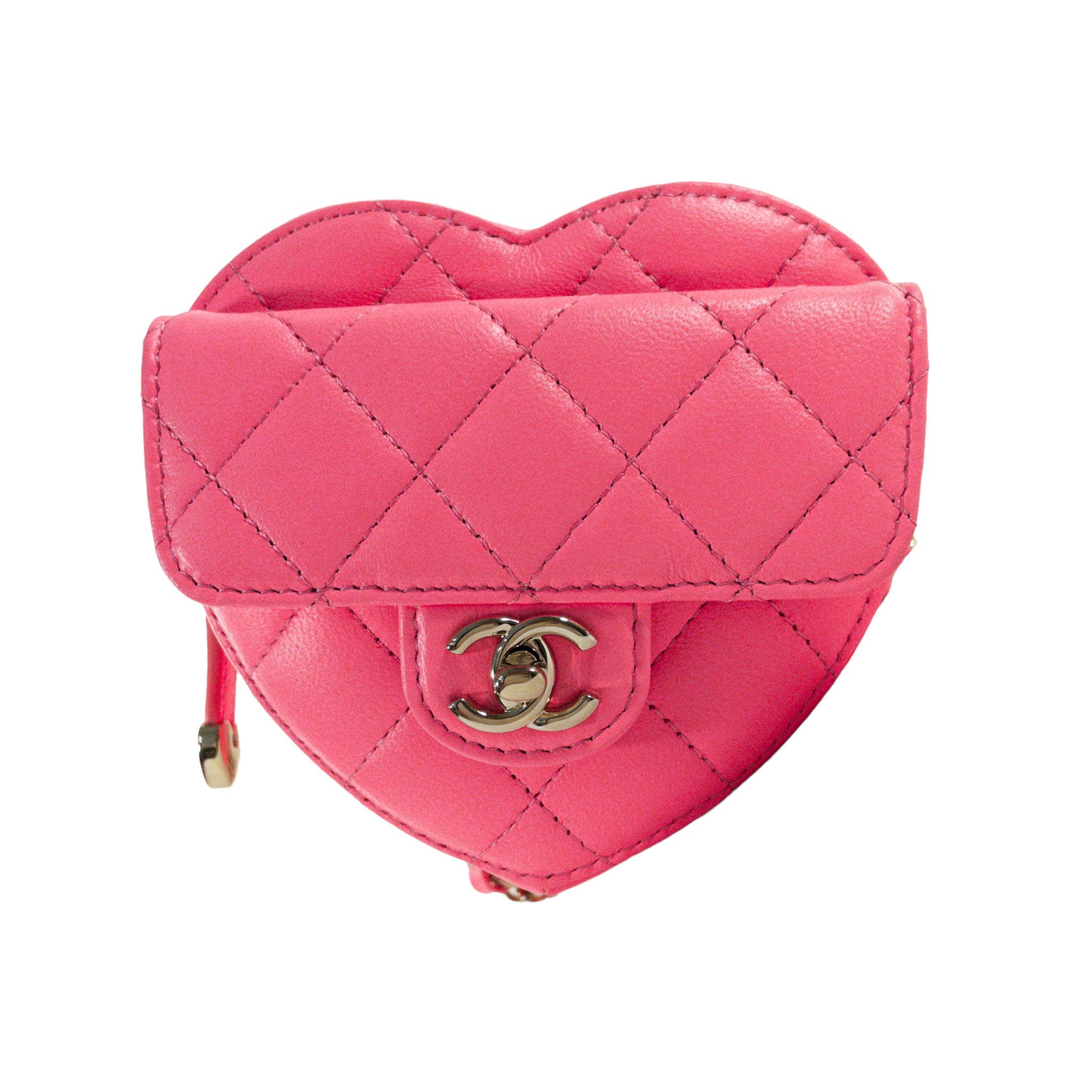 Chanel Pink Mini Heart Belt Bag