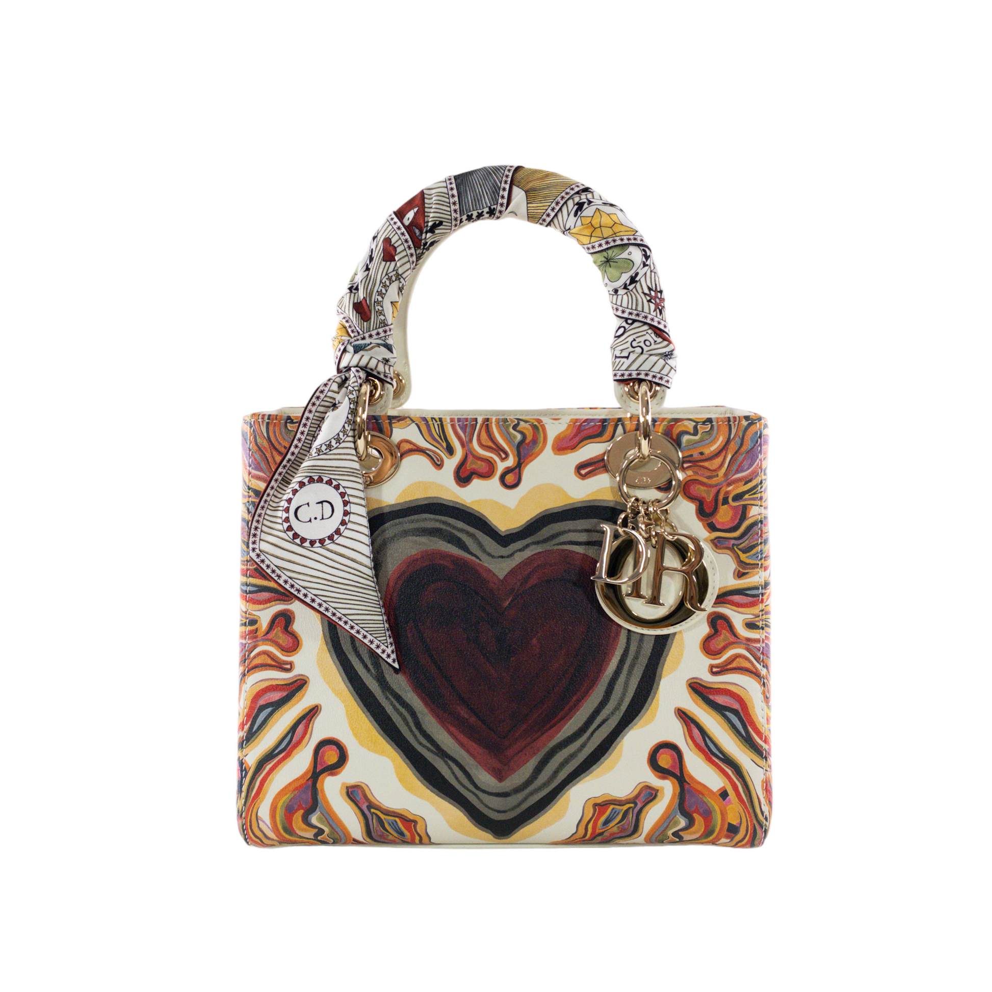 Dior Limited Edition Heart Print Medium Lady Dior – Consign of the