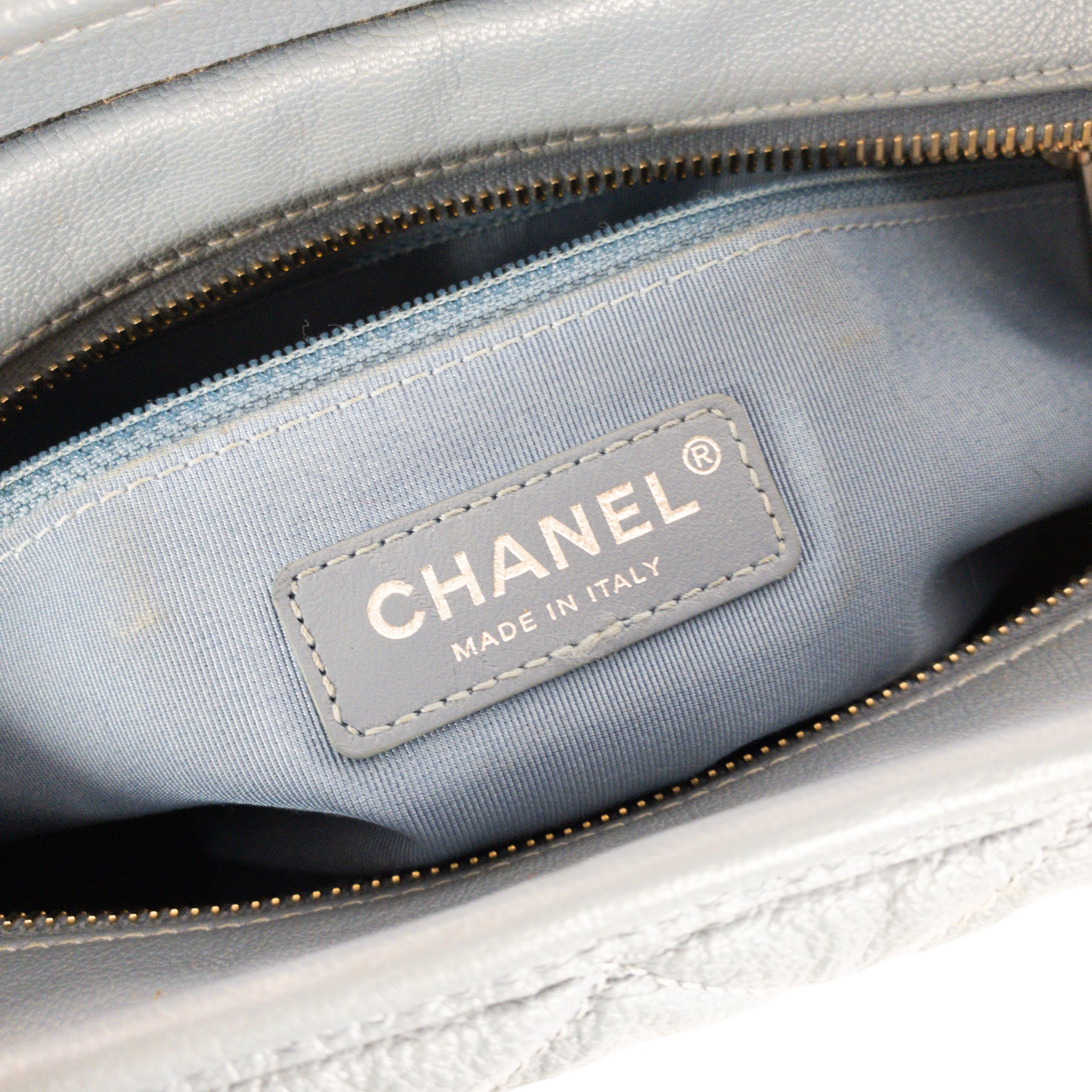 Chanel Blue Glazed Large Gabrielle