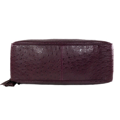 Gucci Burgundy Ostrich Soho Bowling Bag