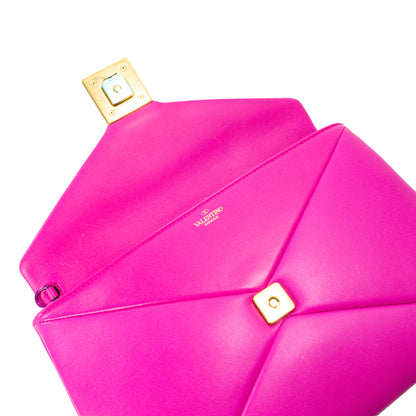 Valentino Fluo Pink One Stud Wristlet