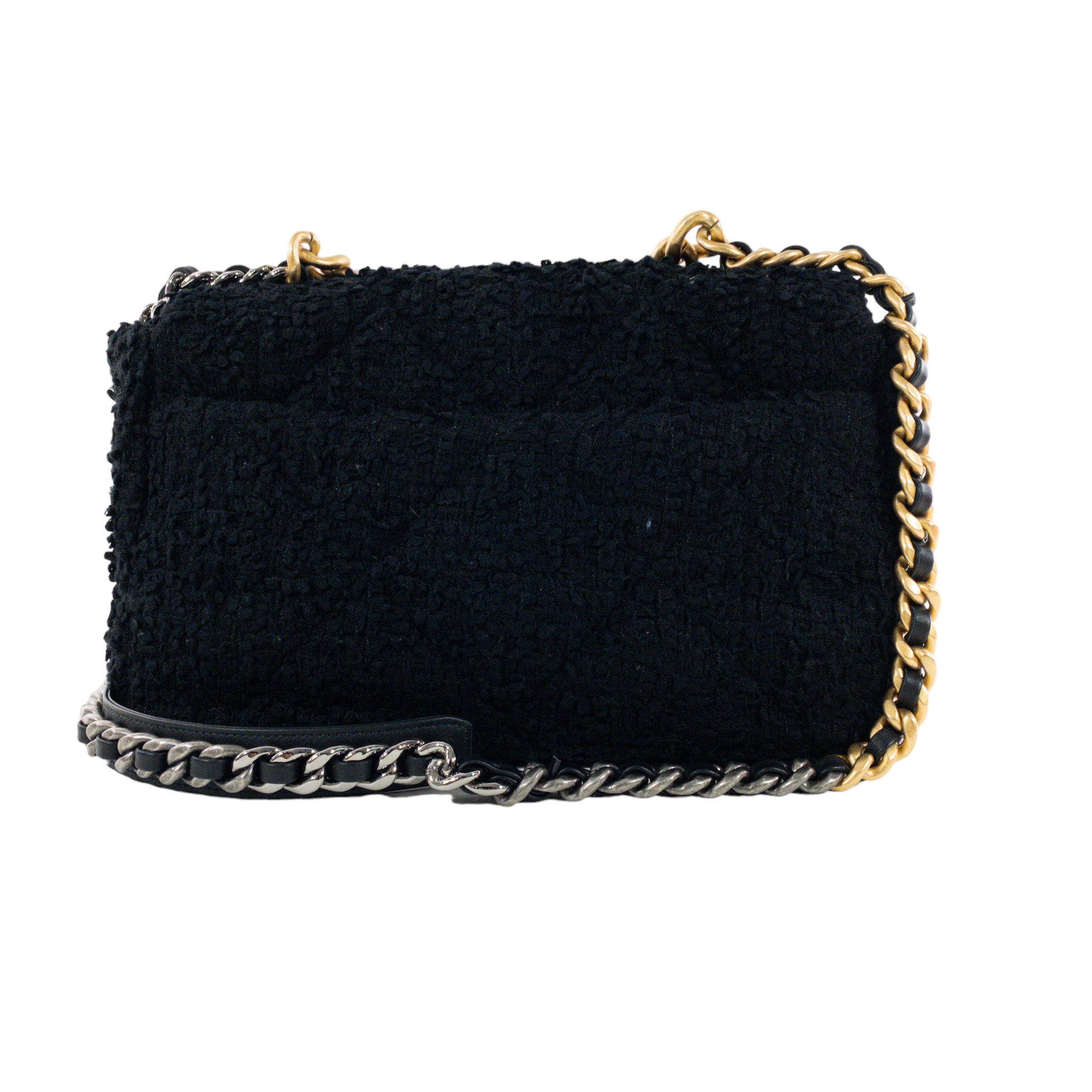 Chanel Black Tweed Large 19