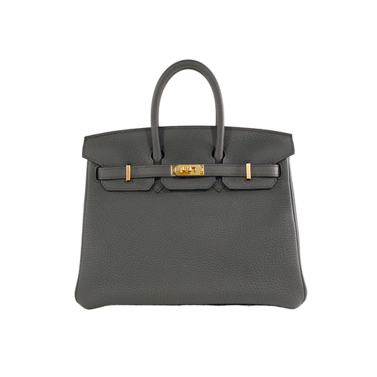 Hermes Birkin 25 Etain Togo GHW