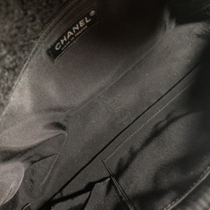 Chanel Black Tweed Large Easy Reissue