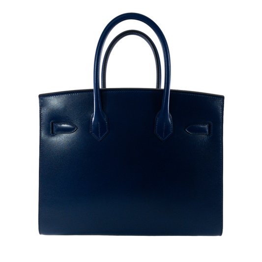 Hermes Blue Saphir Sellier Birkin 30
