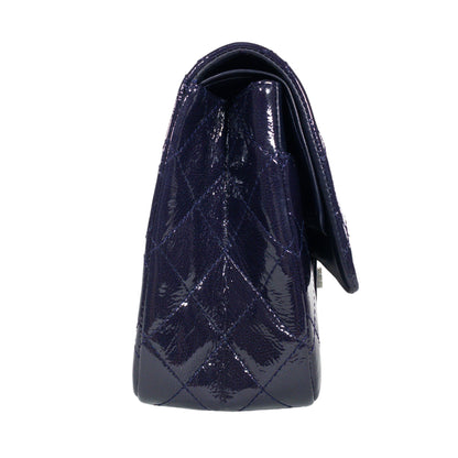 Chanel Purple Patent Leather Reissue 227 RHW
