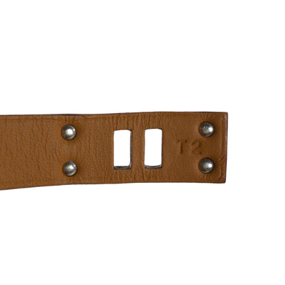 Hermes Mini Dog Double Tour Bracelet PHW