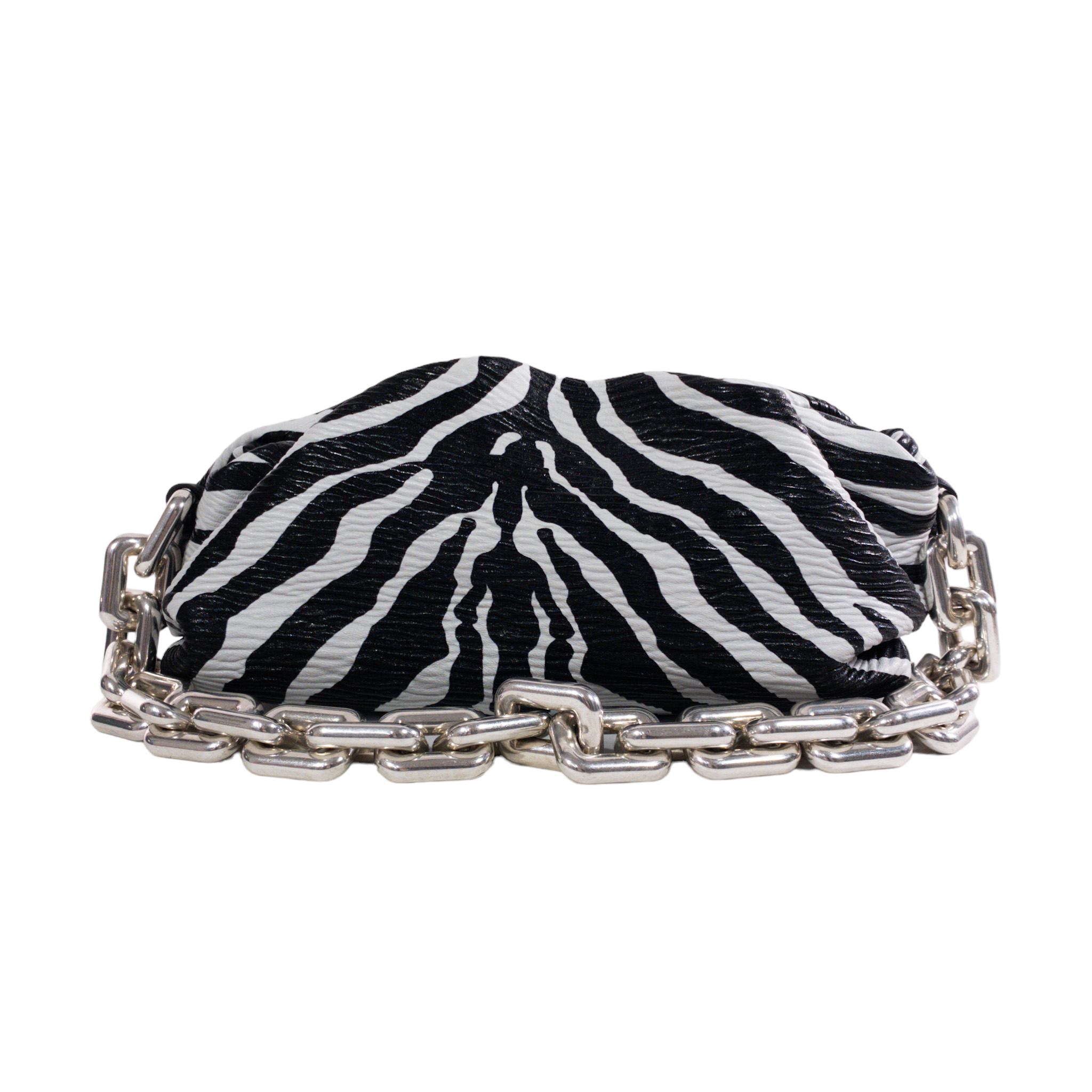 Bottega Veneta Zebra Stripe Chain Pouch