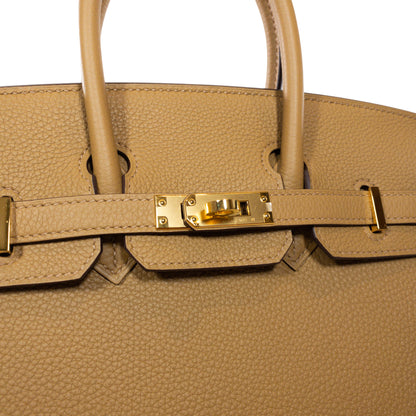 Hermes Biscuit Birkin 25 Togo GHW
