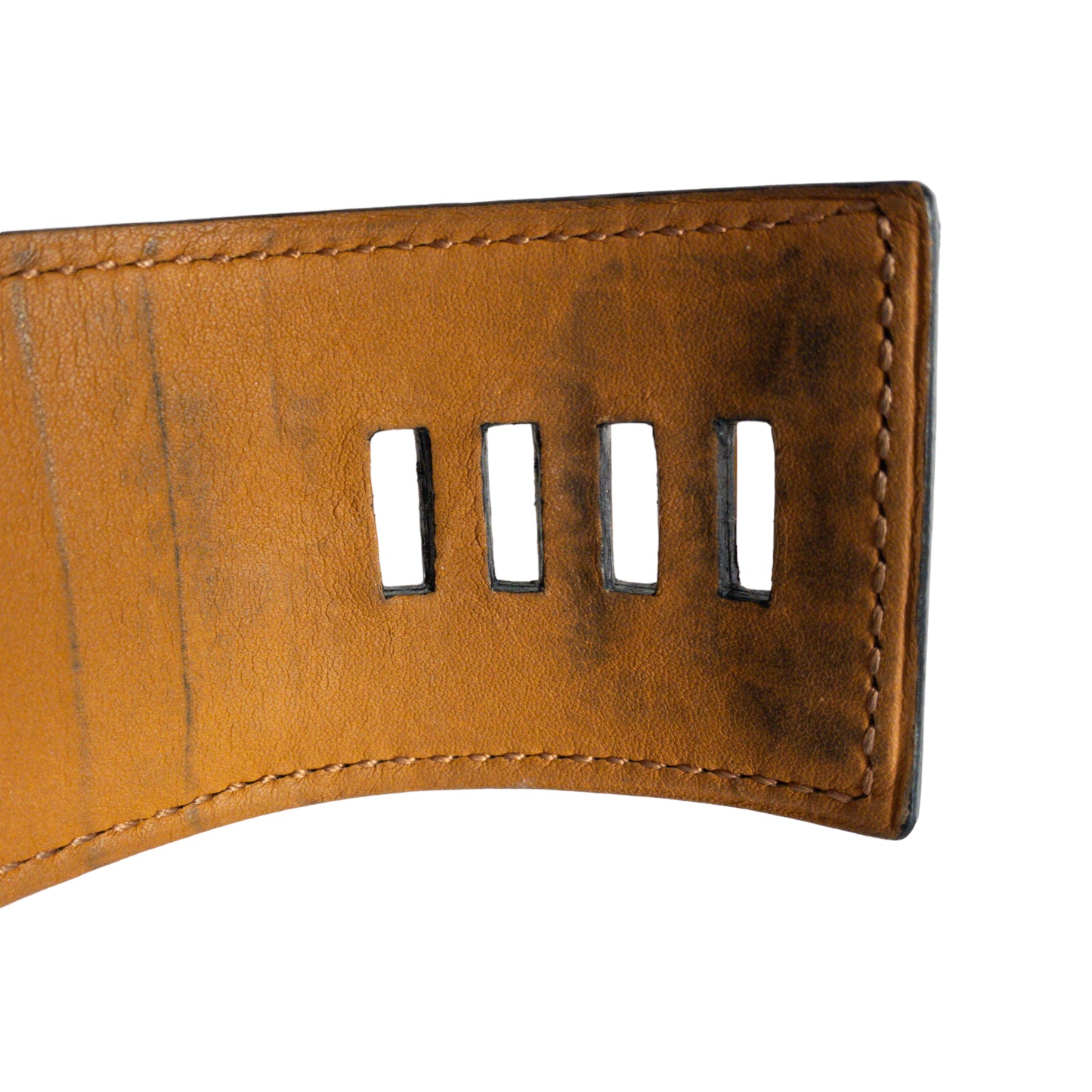 Hermes Black Crocodile CDC Collier de Chien GHW