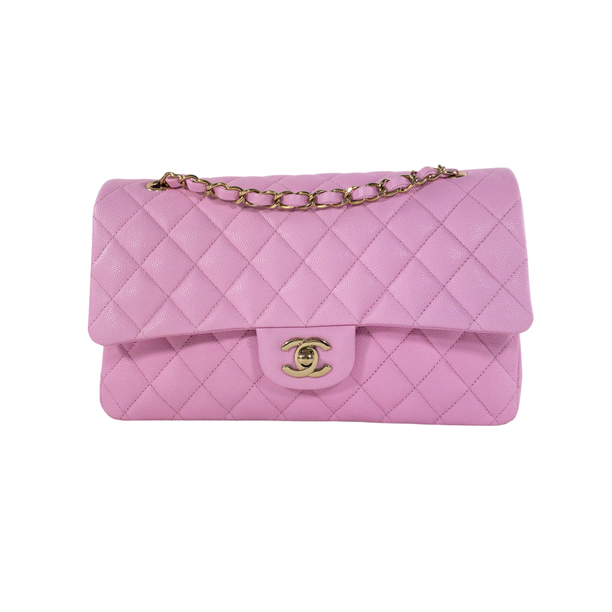 Chanel Pink Caviar Medium Flap GHW